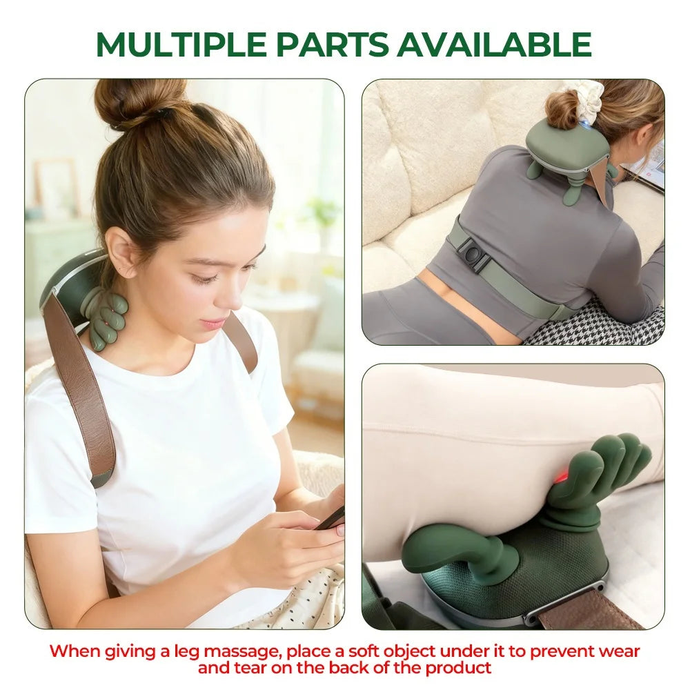 PosturePerfect Deep Tissue Cervical Massager with Hands-Free Strap